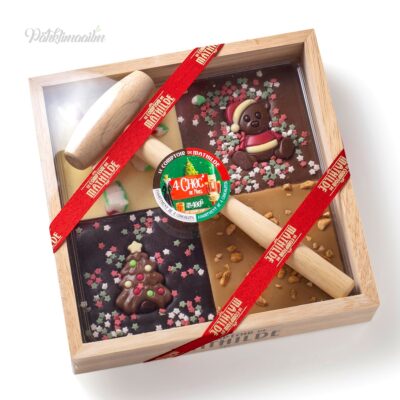 “MATHILDE” 4-maitseline šokolaaditahvel “Christmas”, 400 g