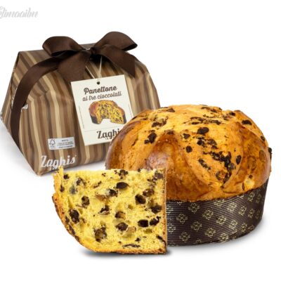 Panettone kolme šokolaadiga “ZAGHIS”, 750 g