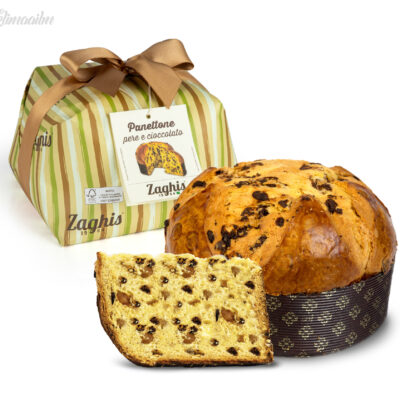 Panettone pirnide ja šokolaadiga “ZAGHIS”, 750 g