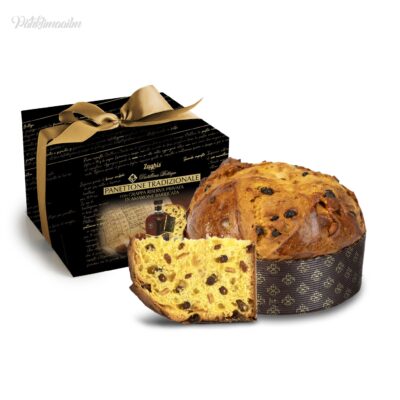 Panettone kinkepakendis”Grappa Riserva Privata di Amarone” siirupiga “Zaghis”, 800 g