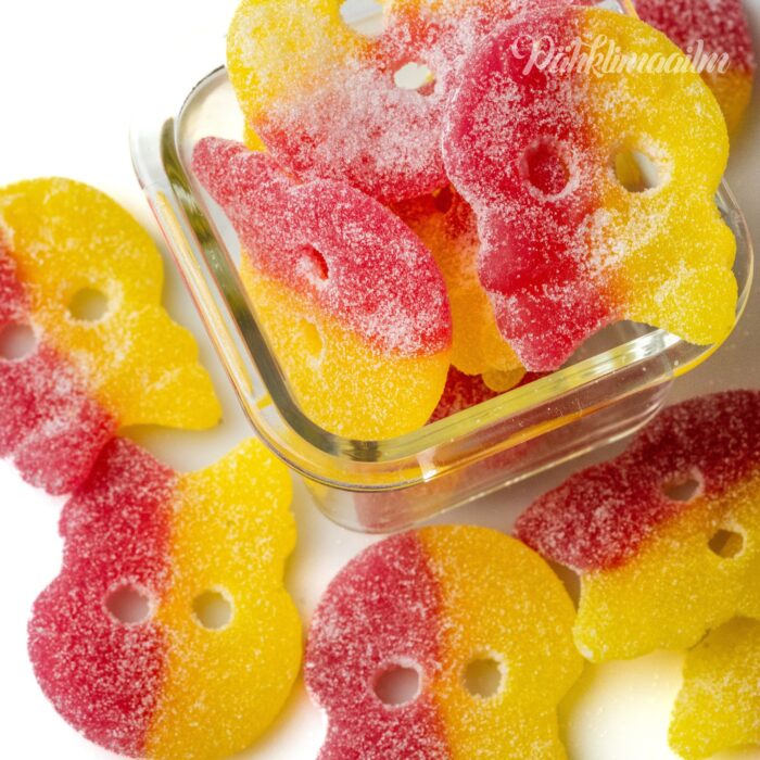 Kummikommid Sädelevad puuviljakoljud, 1 kg