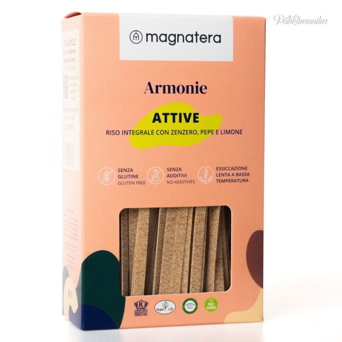 "MAGNATERA" pruunist riisist makaronid ingveri, pipra ja sidruniga, 250 g