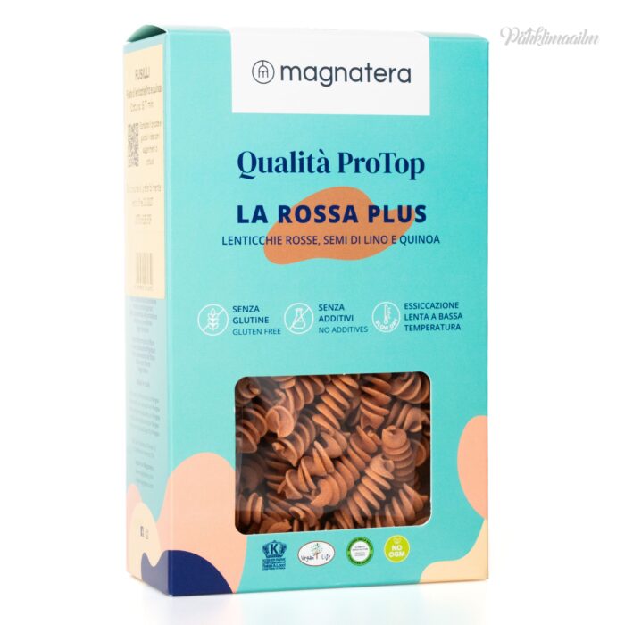 "MAGNATERA" punase läätse, linaseemnete ja kinoajahu makaronid, 250 g
