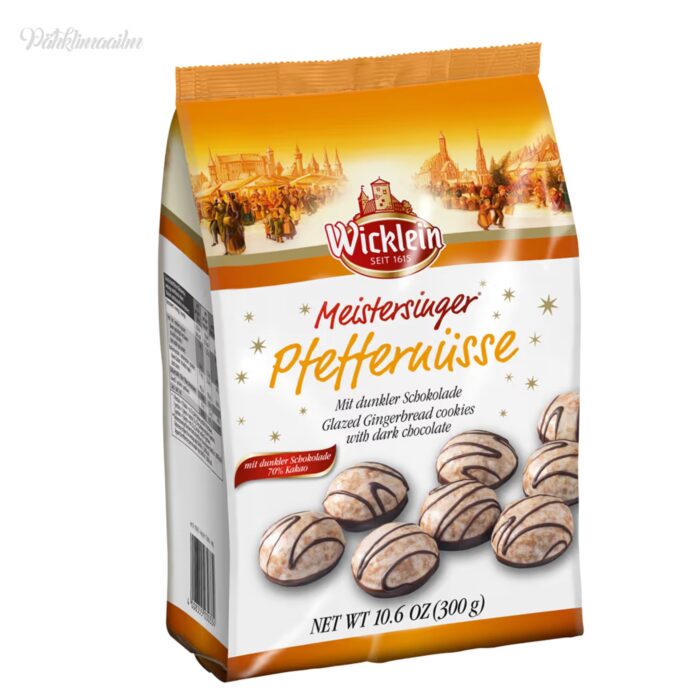 "Wicklein" piparkoogid suhkruglasuuriga, kaunistatud tumeda šokolaadiga, 300 g