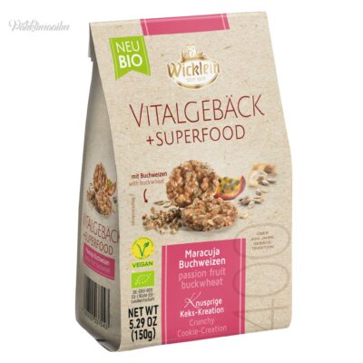 “Wicklein” kaeraküpsised päevalilleseemnetega passionivilja maitsega, 150 g